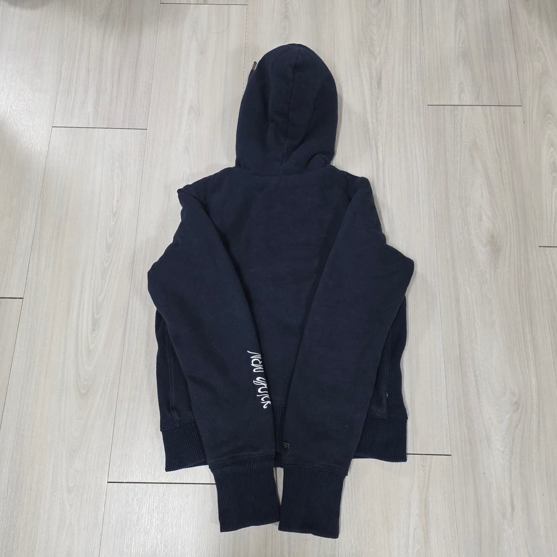 아베크롬비 딱붙 양털 후드집업 네이비 상품이미지4