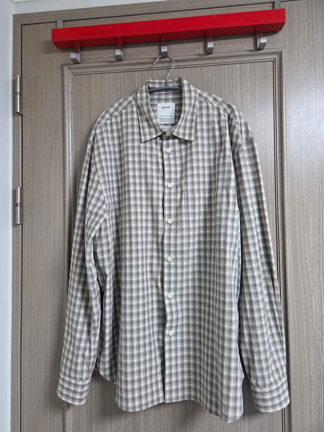 고낙 오가닉 체크 셔츠 상품이미지2