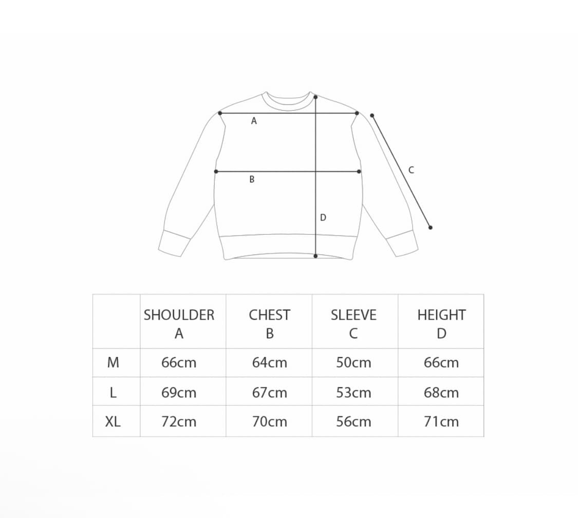 스티그마 오버사이즈 크루넥 블랙 니트 XL 상품이미지4