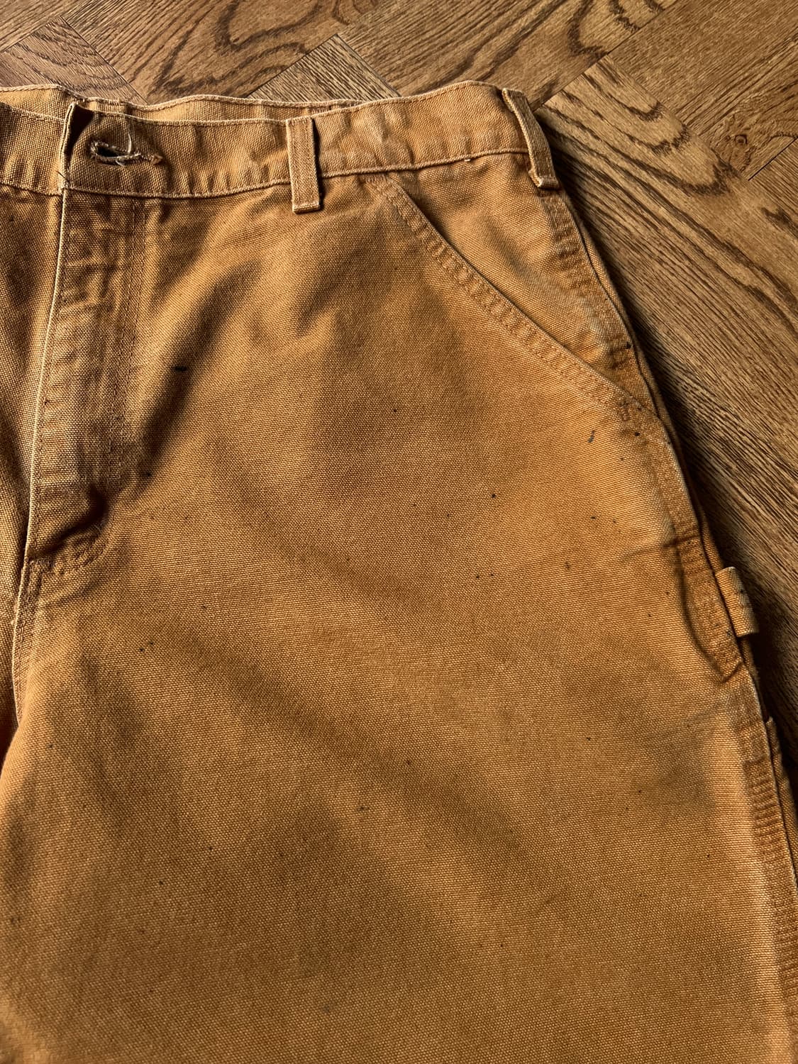 [36]칼하트 USA 브라운 싱글니 페인팅 워크팬츠 상품이미지5