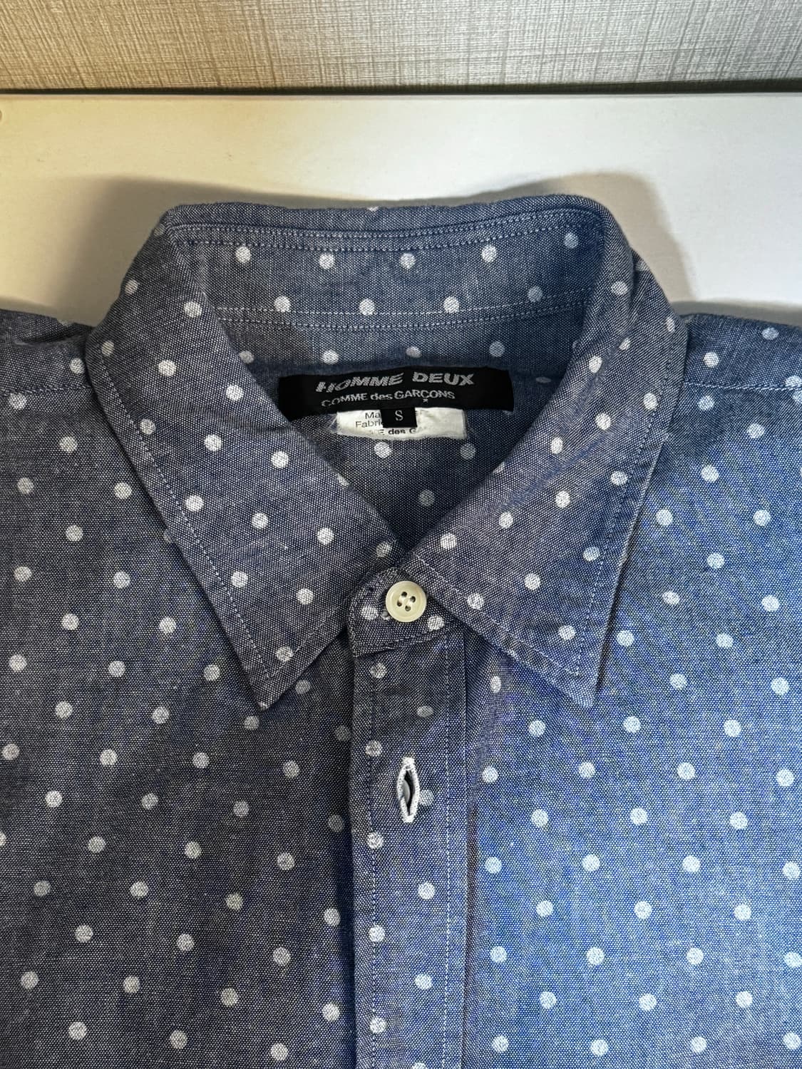 Comme des Garocns blue dots half shirt 상품이미지3