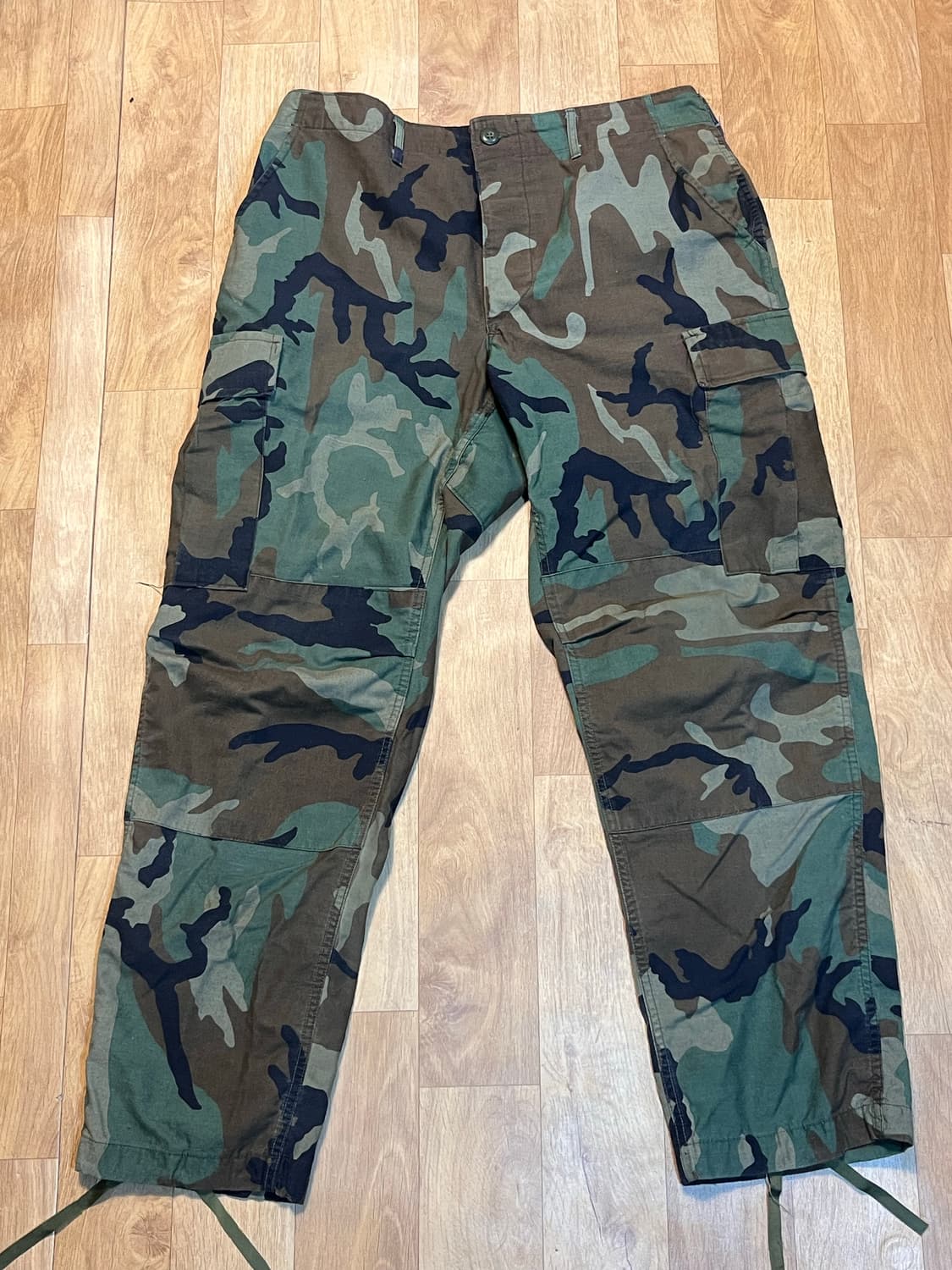 30-34 1980s US ARMY 우드랜드 컴뱃 카모 밀리터리 카고팬츠 상품이미지1