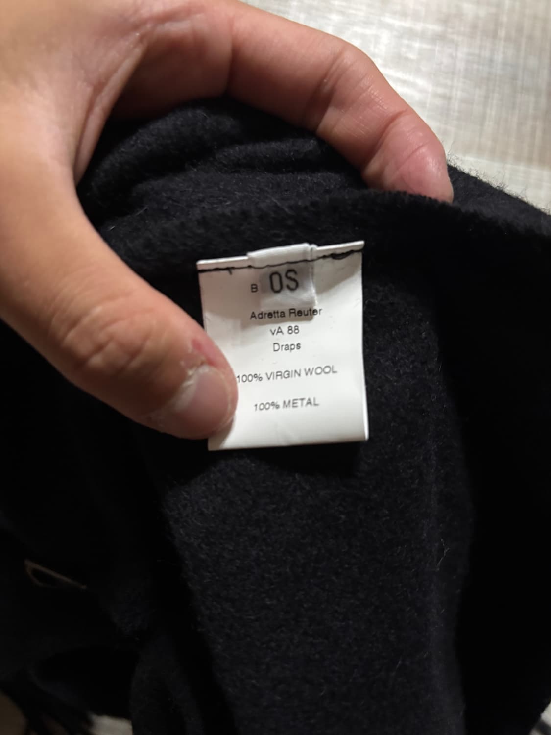 bless n78 draps scarf 블레스 스카프 머플러 블랙 상품이미지3