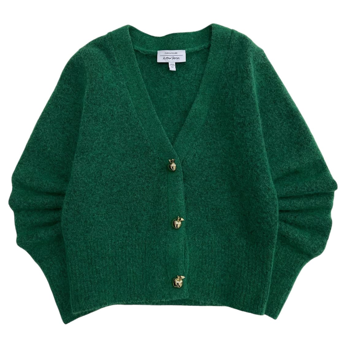 앤아더스토리즈 사과버튼 그린 가디건 상품이미지2