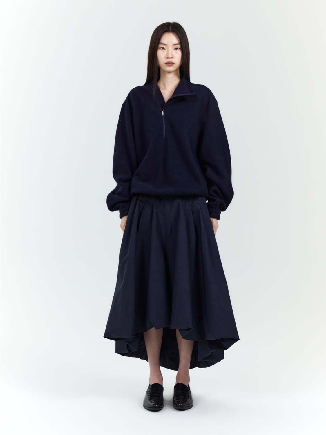 EE 이이 LONG ASYMMETY BALLOON SKIRT 스커트 상품이미지6