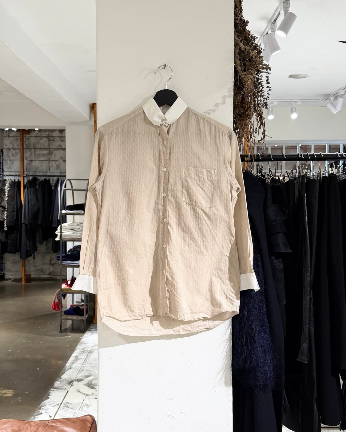 디올 무슈 베이지 코튼 3/4 슬리브 셔츠 상품이미지1