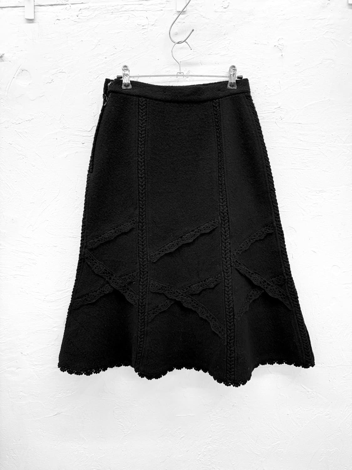 atsuro tayama 레이스 울 스커트 상품이미지3