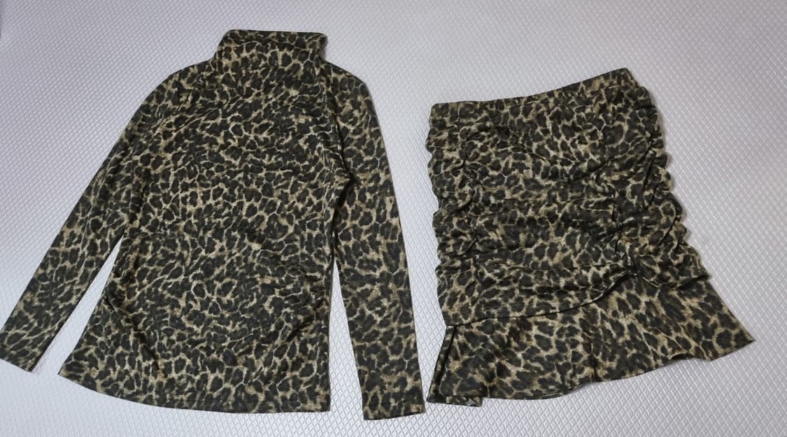 까뜨리네뜨 레오파트 스커트세트 상품이미지2