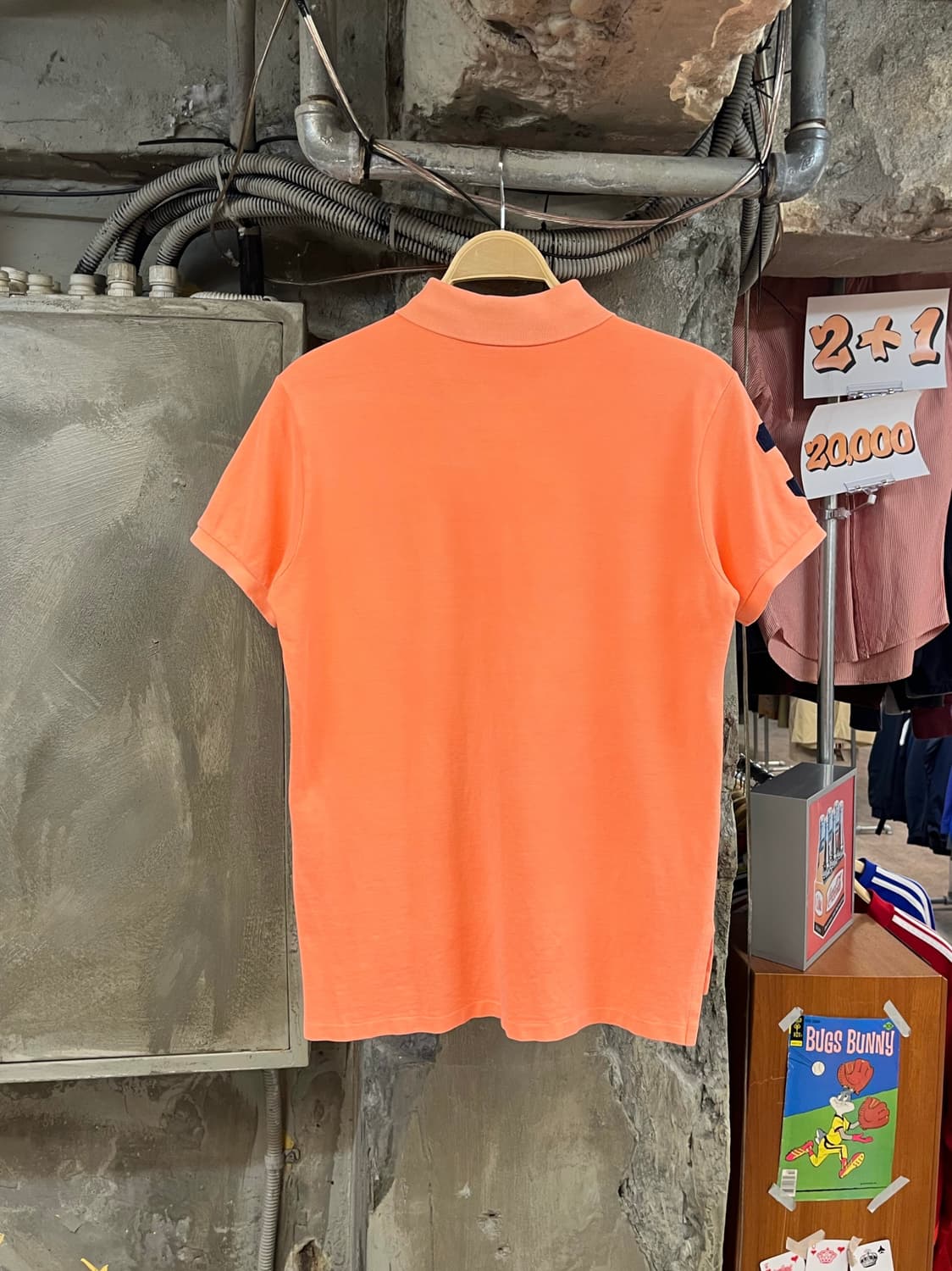 폴로 랄프로렌 빅포니 반팔 카라티 오렌지 M #csz3148 상품이미지2