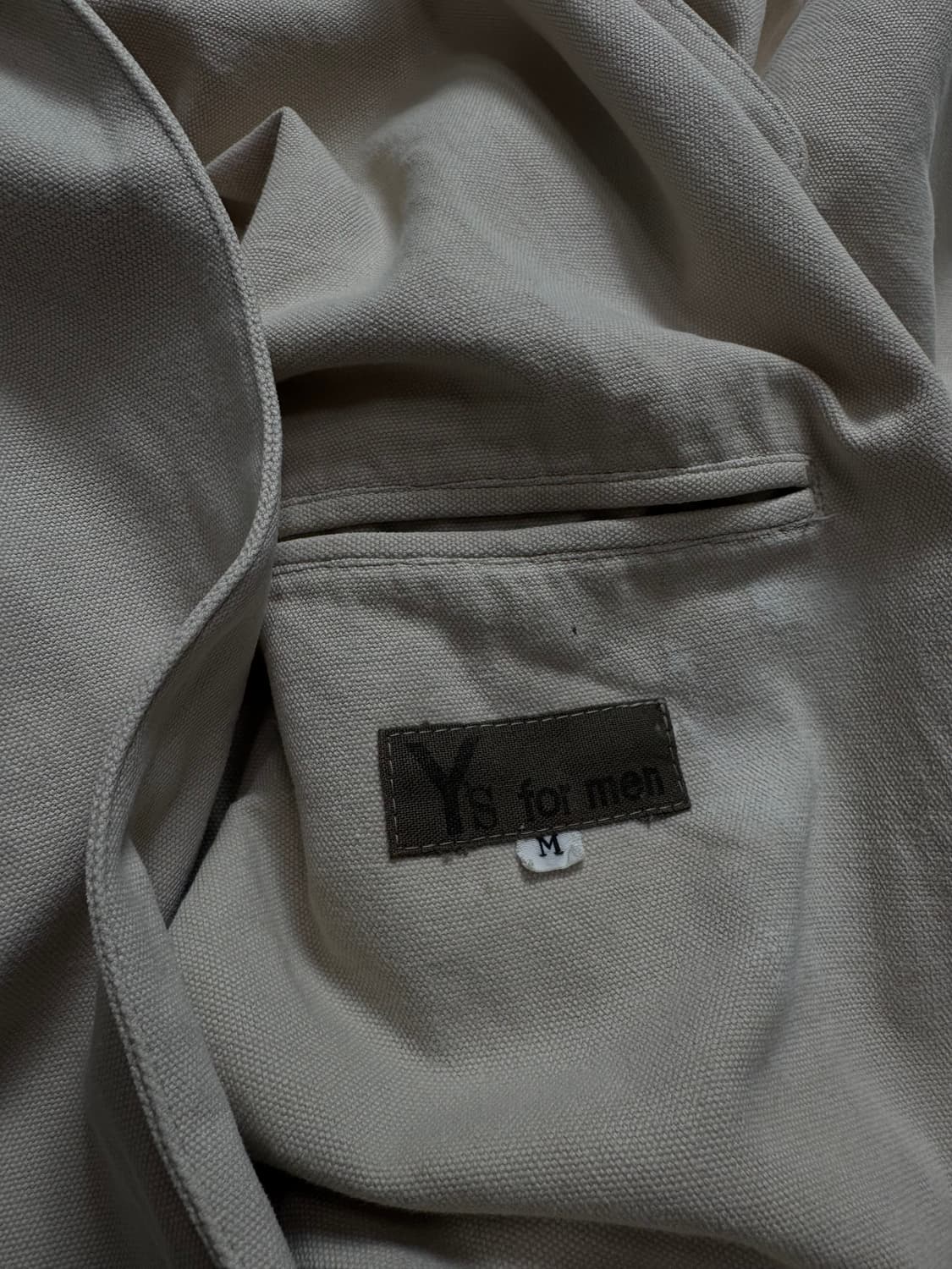 Y’s for men Ivory Cotton Minimal Blazer 상품이미지3