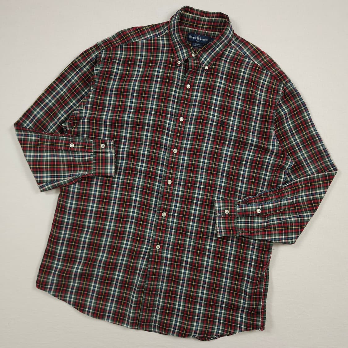 XL(105) 폴로랄프로렌 크리스마스 타탄체크셔츠 상품이미지2