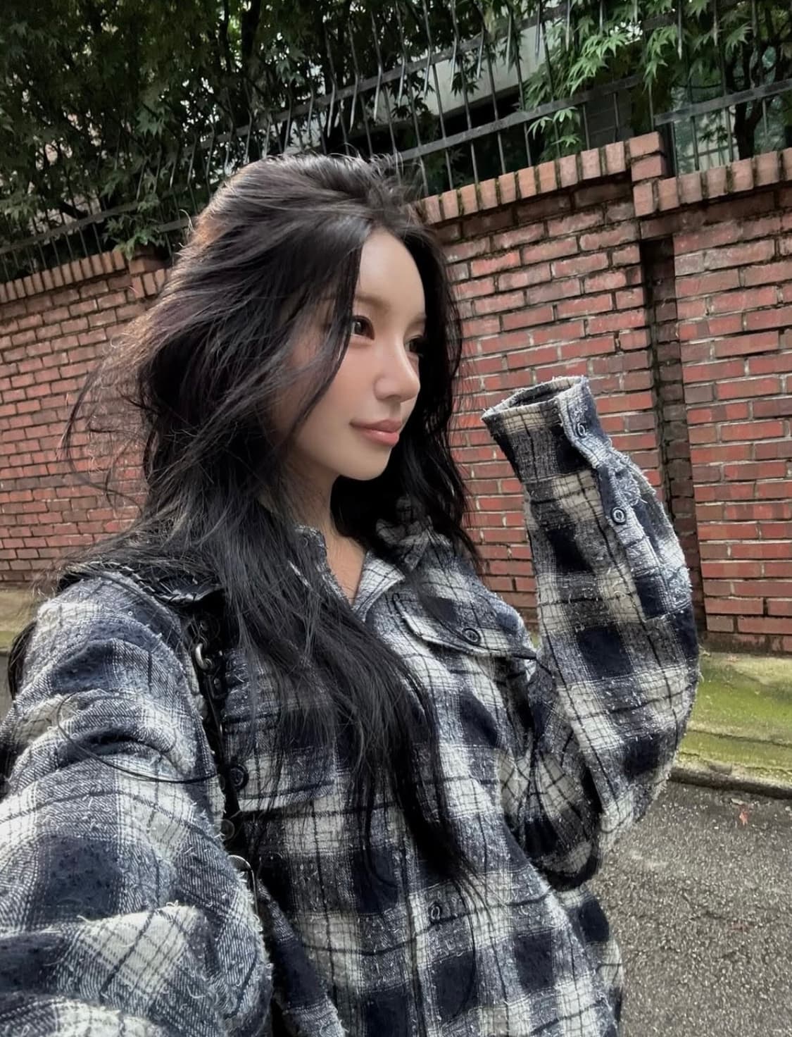 더오유 NATURAL VINTAGE CHECK SHIRTS (NAVY) 상품이미지1