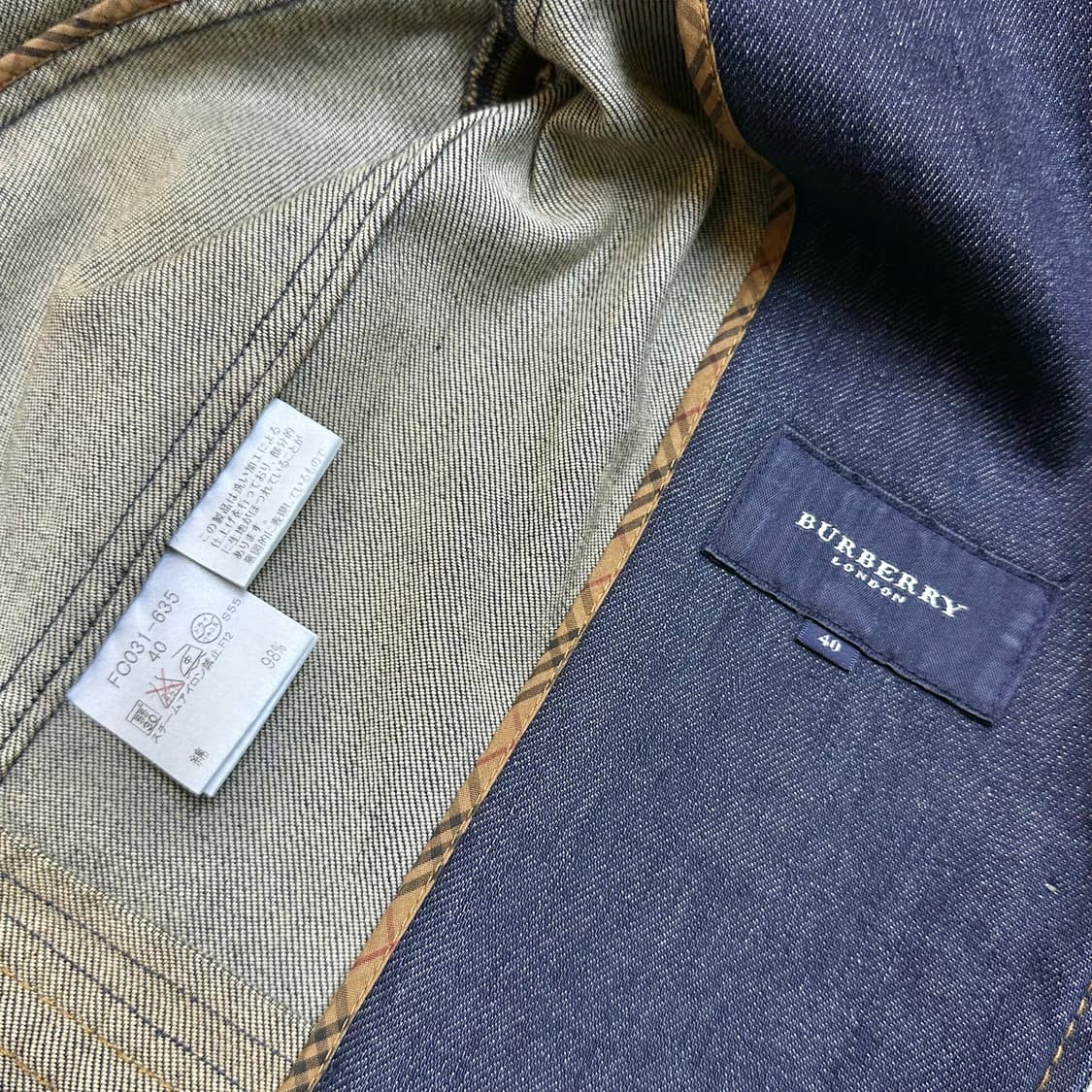 버버리 데님 블레이저 40 상품이미지7