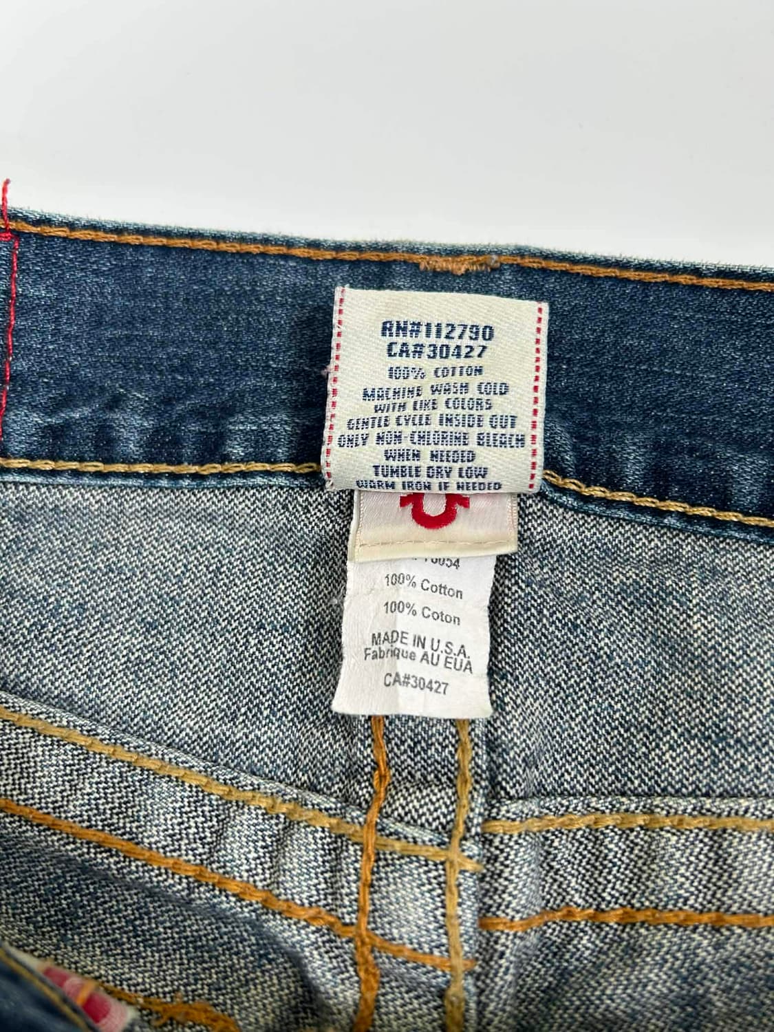 [30] 트루릴리젼 U스티치 플레어진 데님 부츠컷 팬츠 상품이미지4