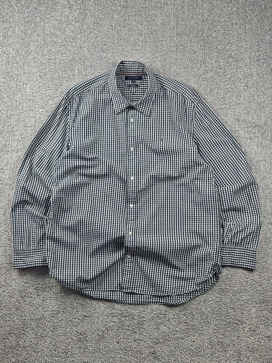 타미힐피거 깅엄 체크 패턴 베이직 셔츠 ( XL ) / 11080 상품이미지1