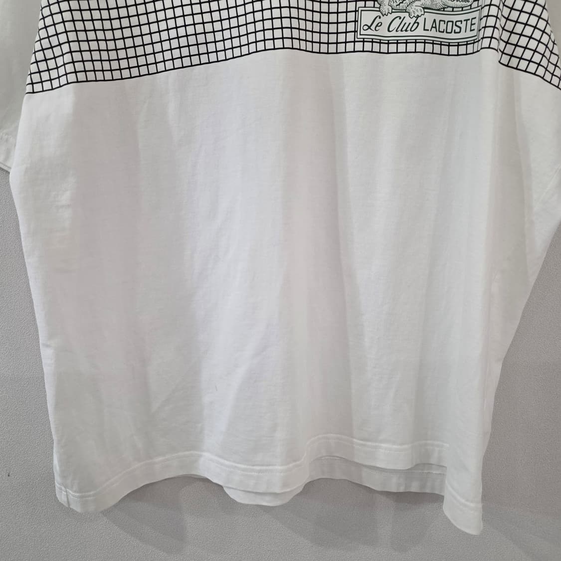 라코스테 화이트 루즈핏 반팔티 L(105) 상품이미지7