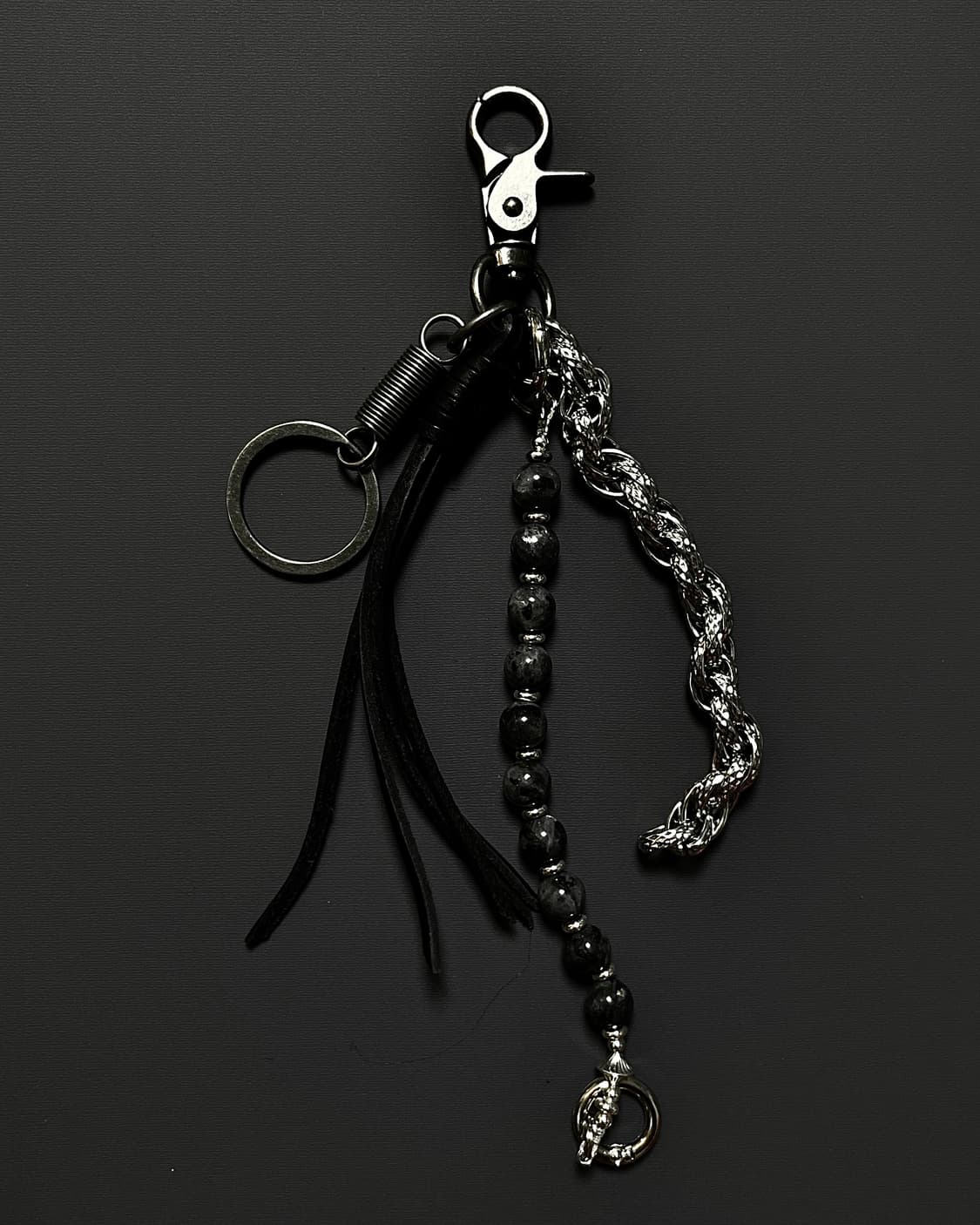 트위스트 체인 테슬 키링 상품이미지1