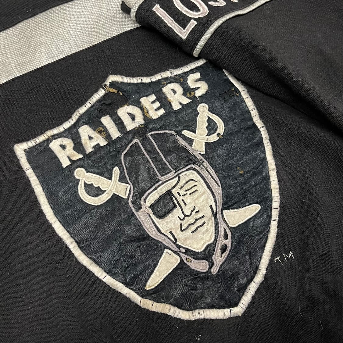 80-90s NFL 레이더스 스웻셔츠 (110) 상품이미지4