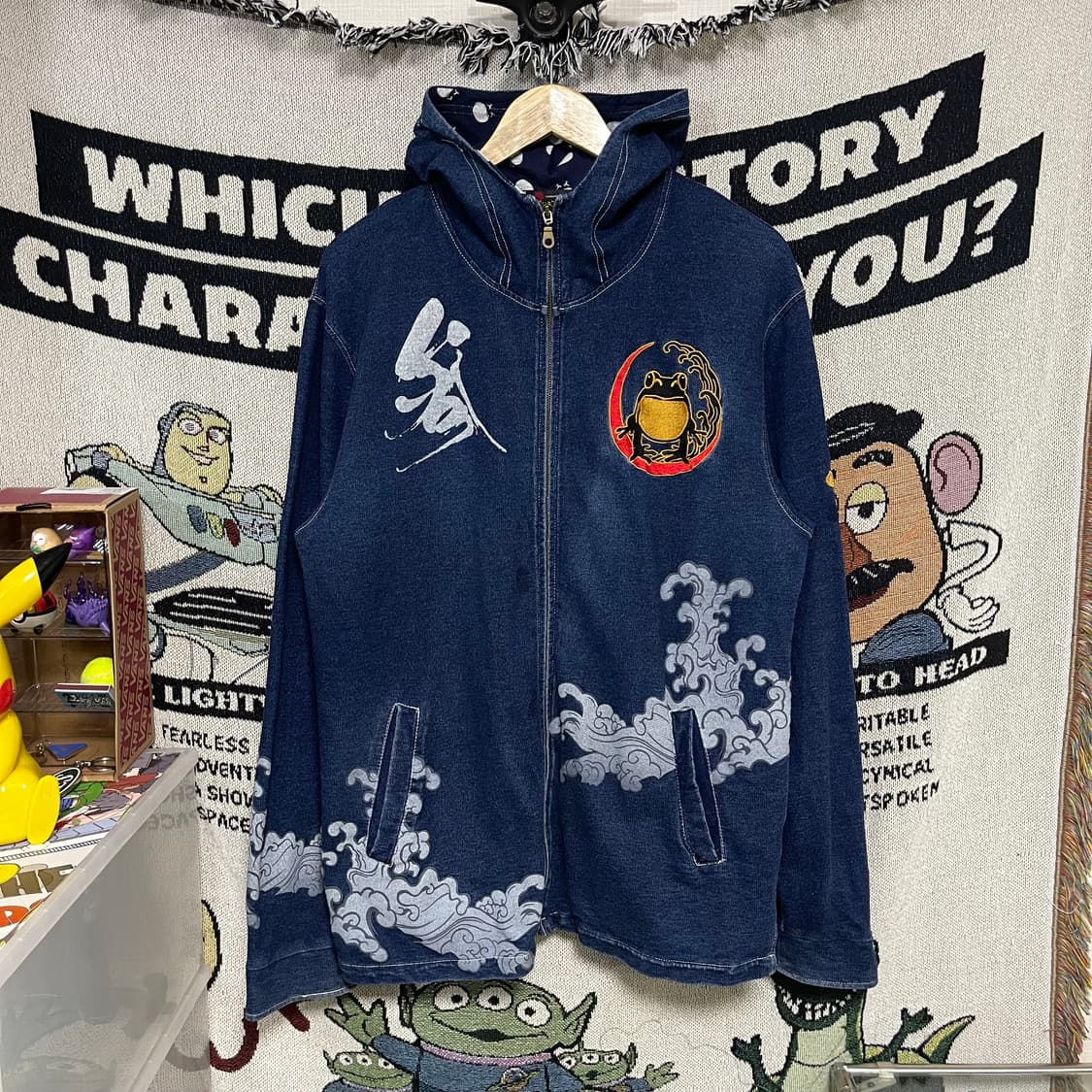 San maruich 일본 빈티지 데님 후드집업 상품이미지2