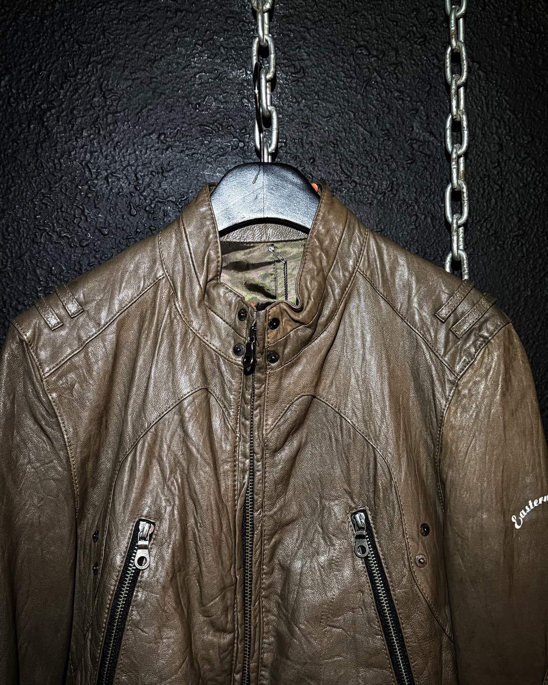 PPFM – Lamb Leather Stand-Collar Jacket  상품이미지2