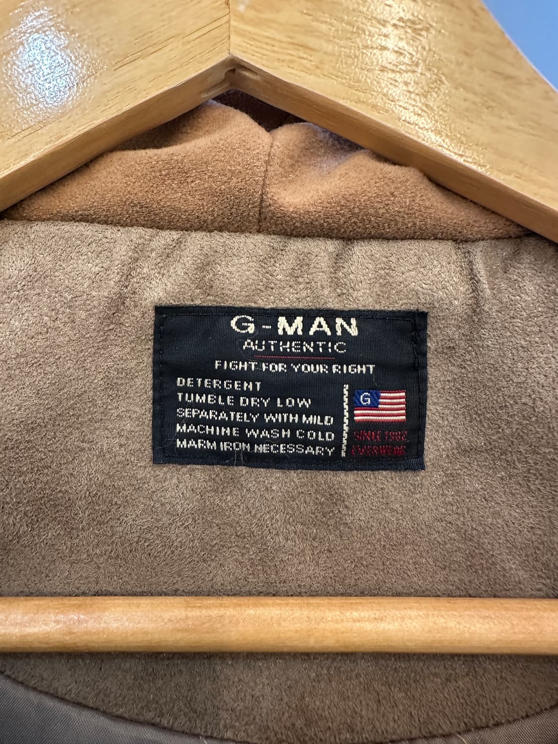 g-man authentic 스웨이드 후드 점퍼 자켓 상품이미지3