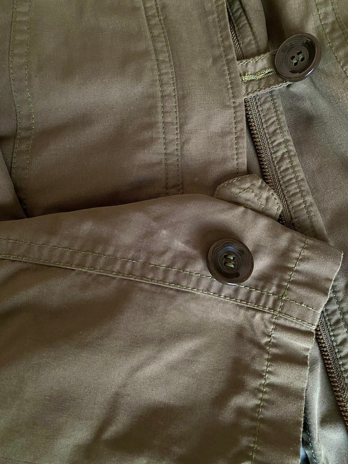 모리걸st 빈티지 카키 야상 코트 상품이미지5