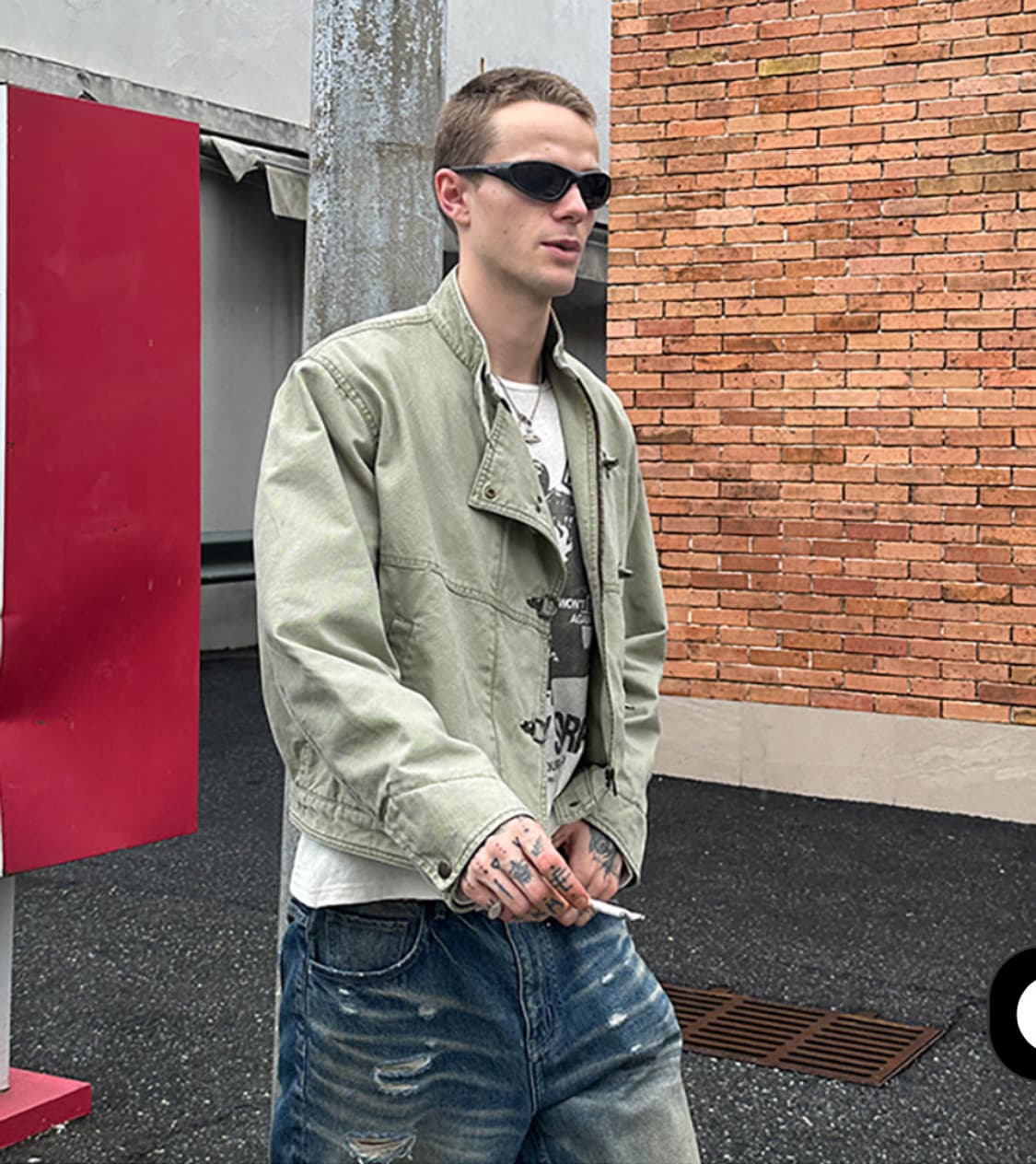 Distressed cropped Jacket  상품이미지2