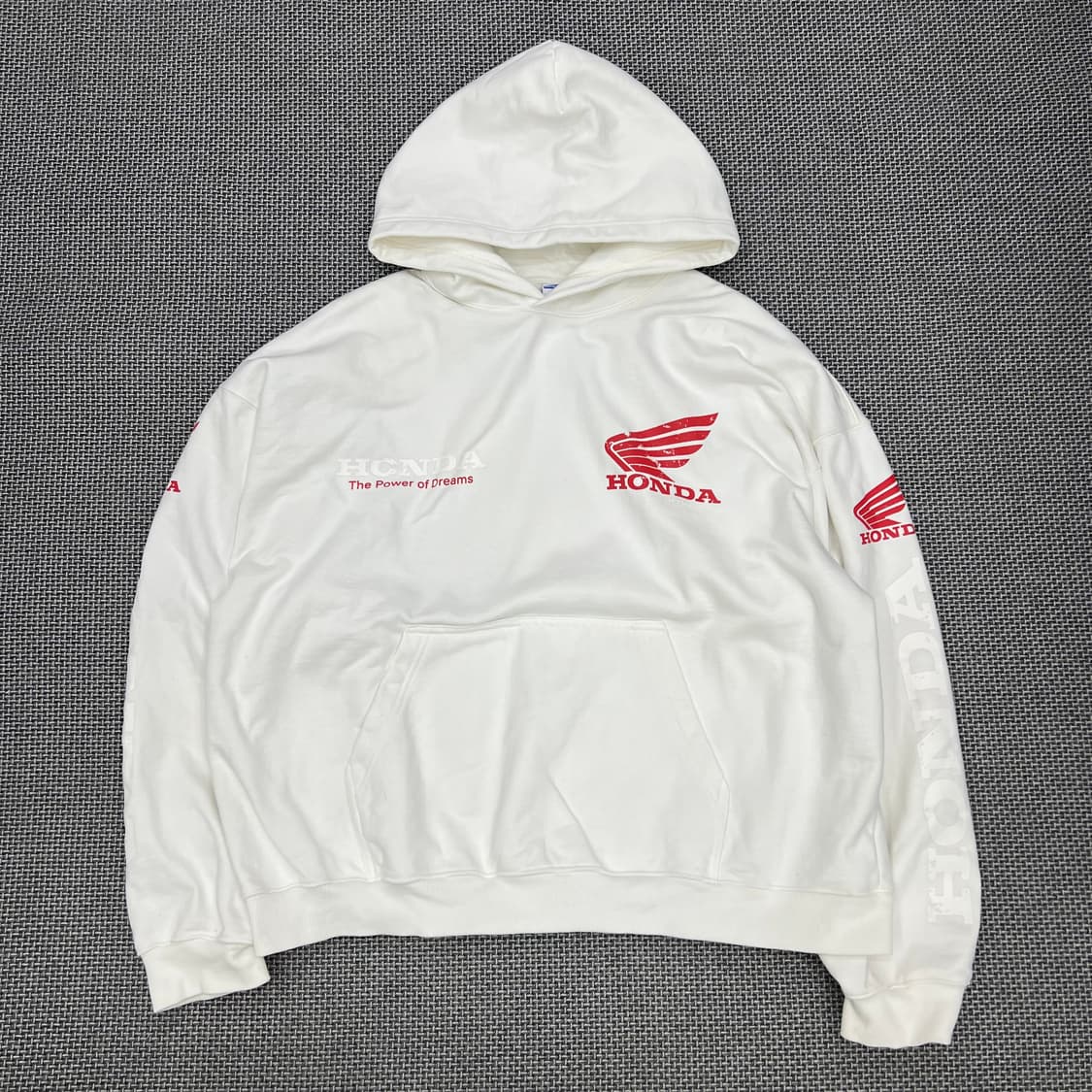 혼다 화이트 빅로고 후드 상품이미지1