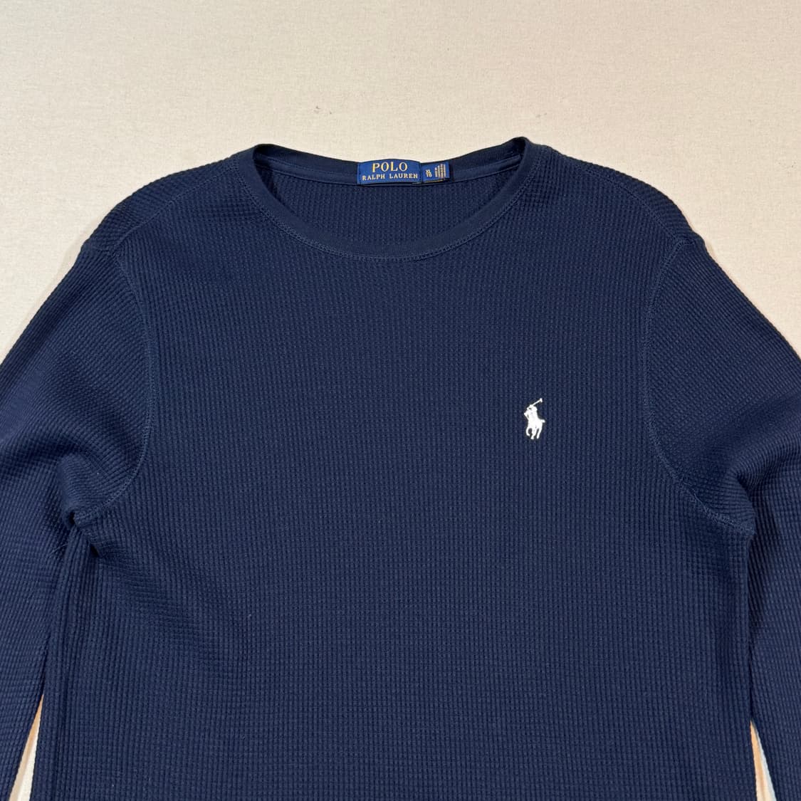 XL) 폴로 랄프로렌 써멀 와플티 롱슬리브 티셔츠 네이비 상품이미지3