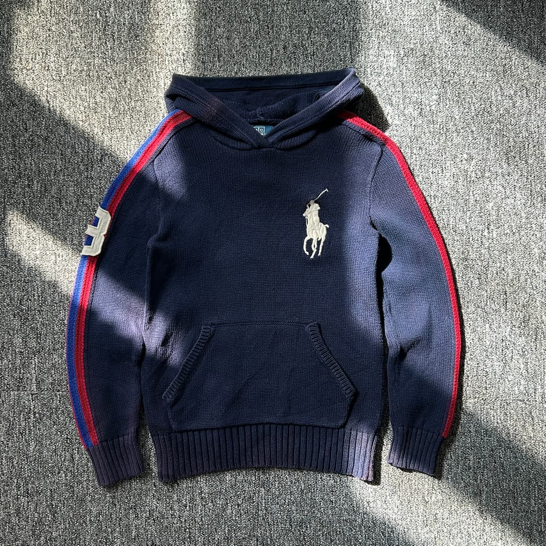 폴로 랄프로렌 빅포니 네이비 후드니트  상품이미지1