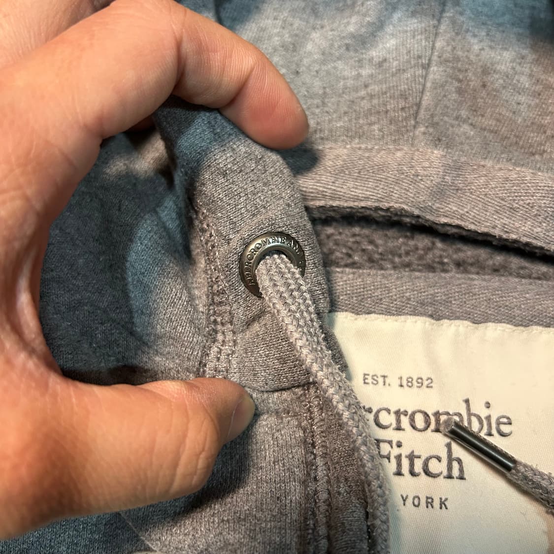 [L] 아베크롬비 글리터 로고 후드집업 상품이미지4