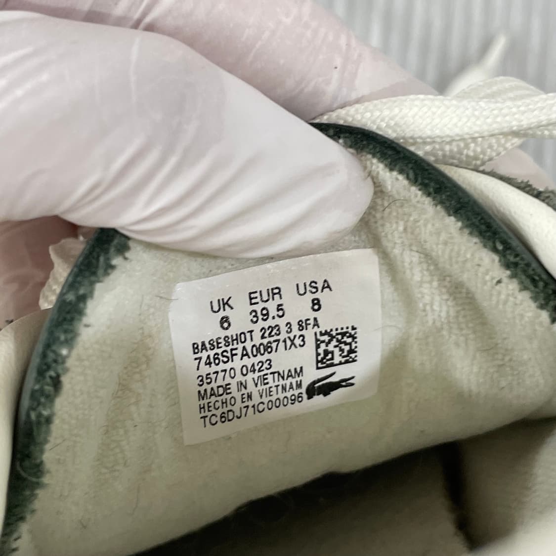 631) 라코스테 빈티지 무드 스웨이드 스니커즈 260mm 상품이미지8