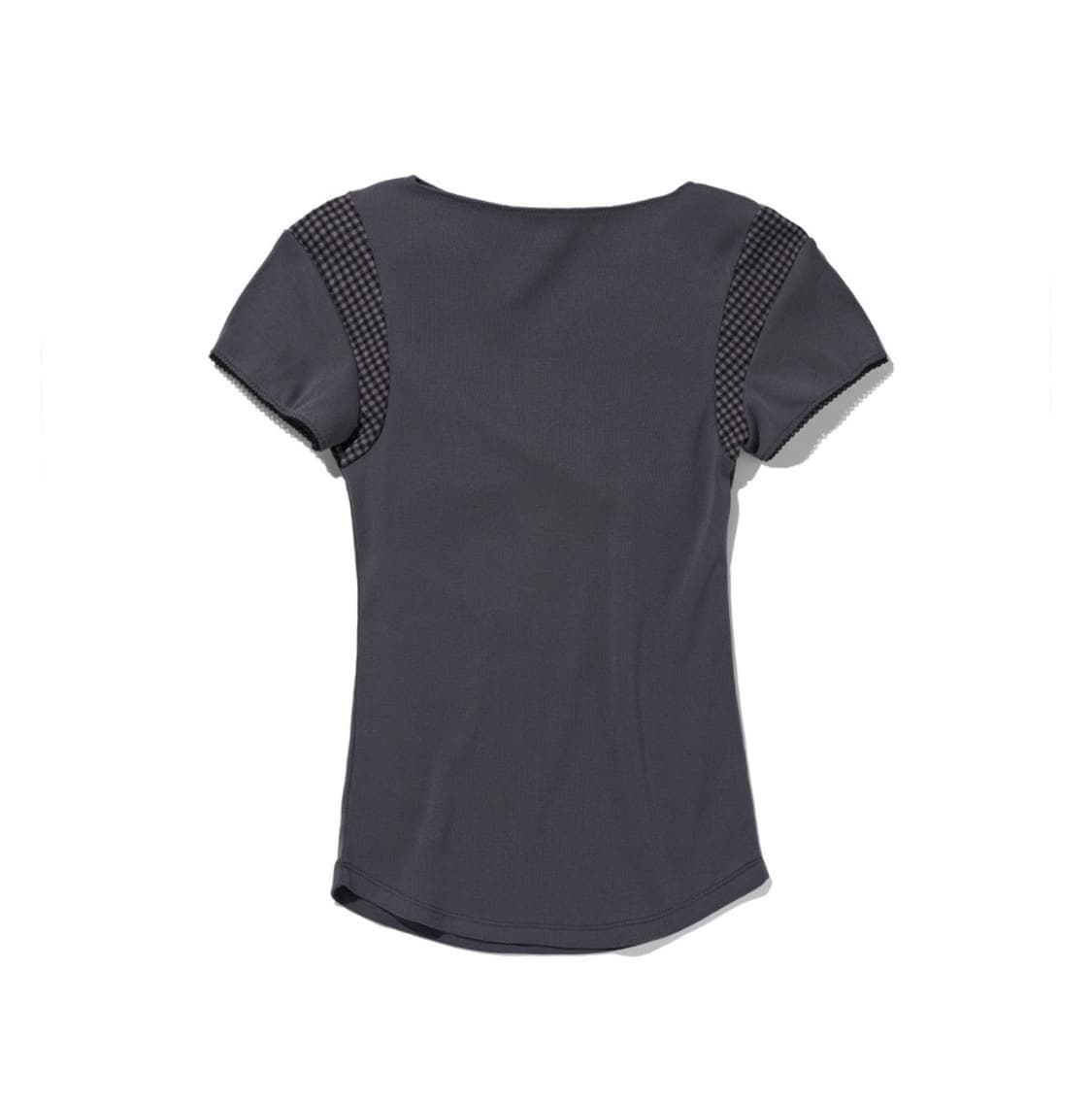 미스치프 Mschf cowl check block top_charcoal 상품이미지3