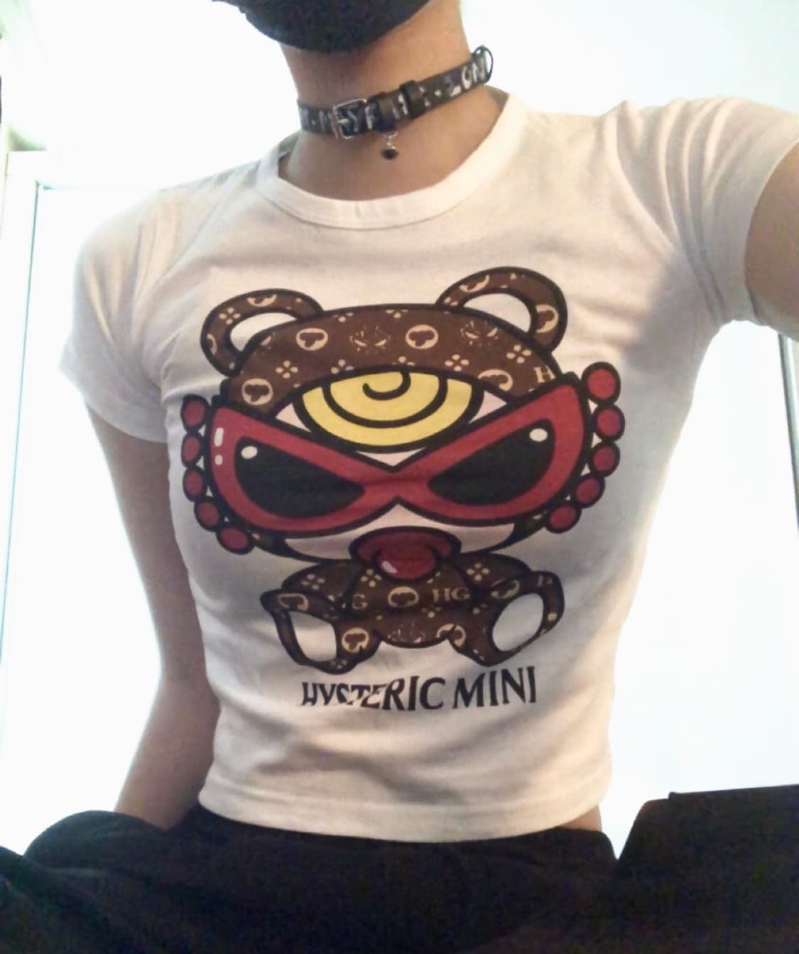 🐻 HYSTERIC GLAMOUR Bear Crop T-shirt 상품이미지1