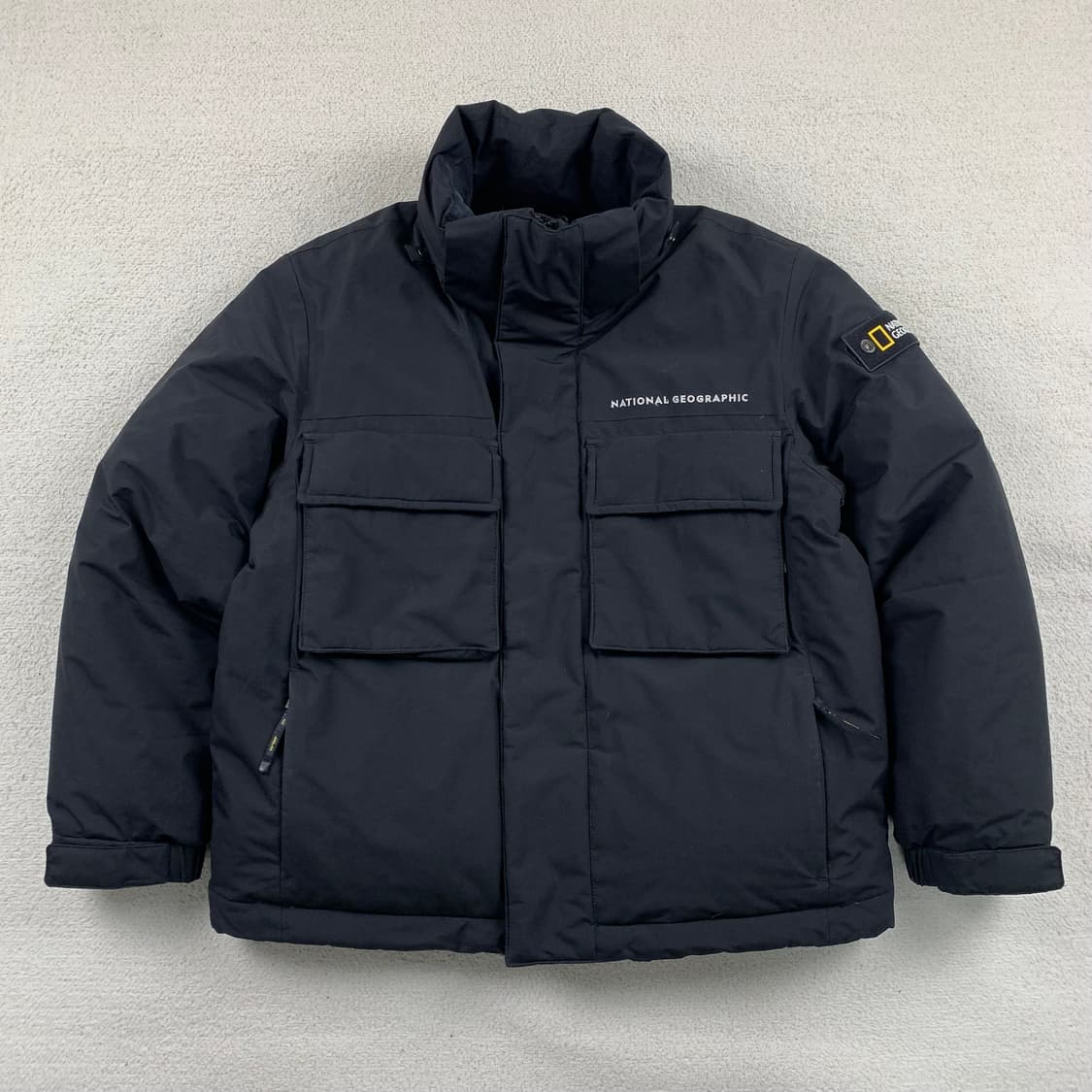 내셔널지오그래픽 듀공 덕다운 숏패딩 블랙 상품이미지2