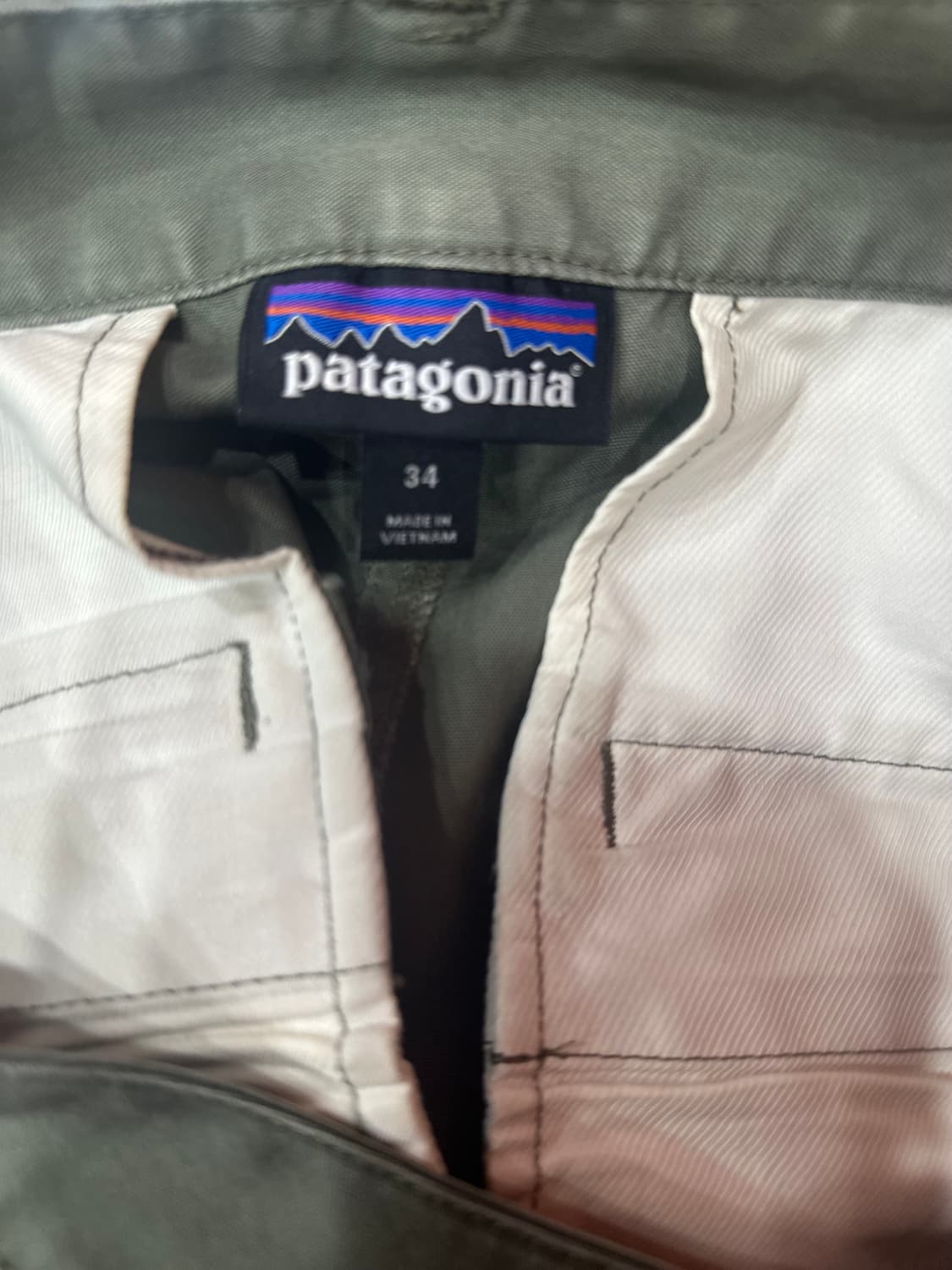 정품/34 ] 파타고니아 코튼 카고 팬츠 카키 상품이미지4