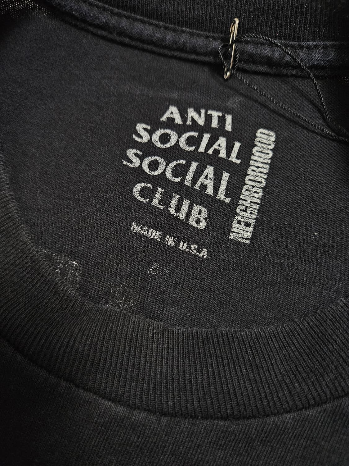 안티소셜클럽 네이비후드 반팔티 상품이미지10