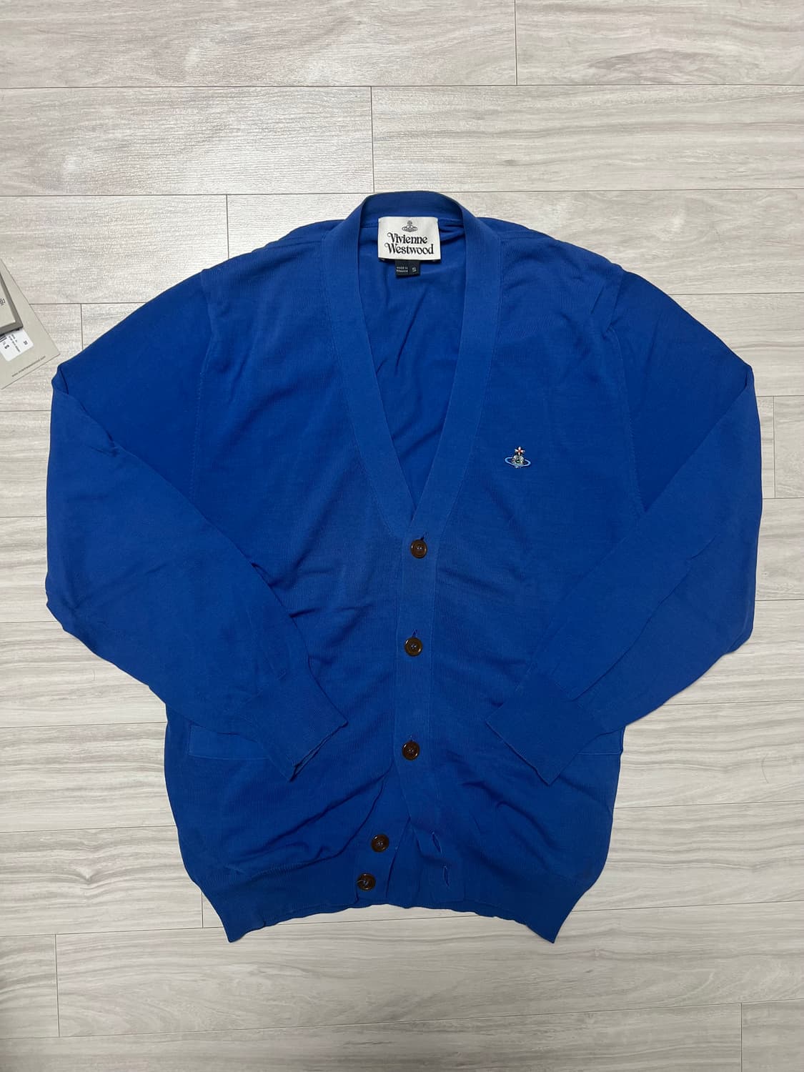 [S] 비비안웨스트우드 가디건 블루 상품이미지3