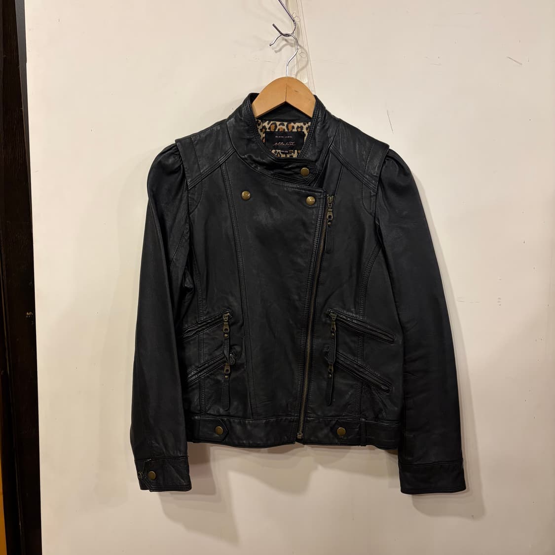 램스킨 사선자켓 상품이미지1