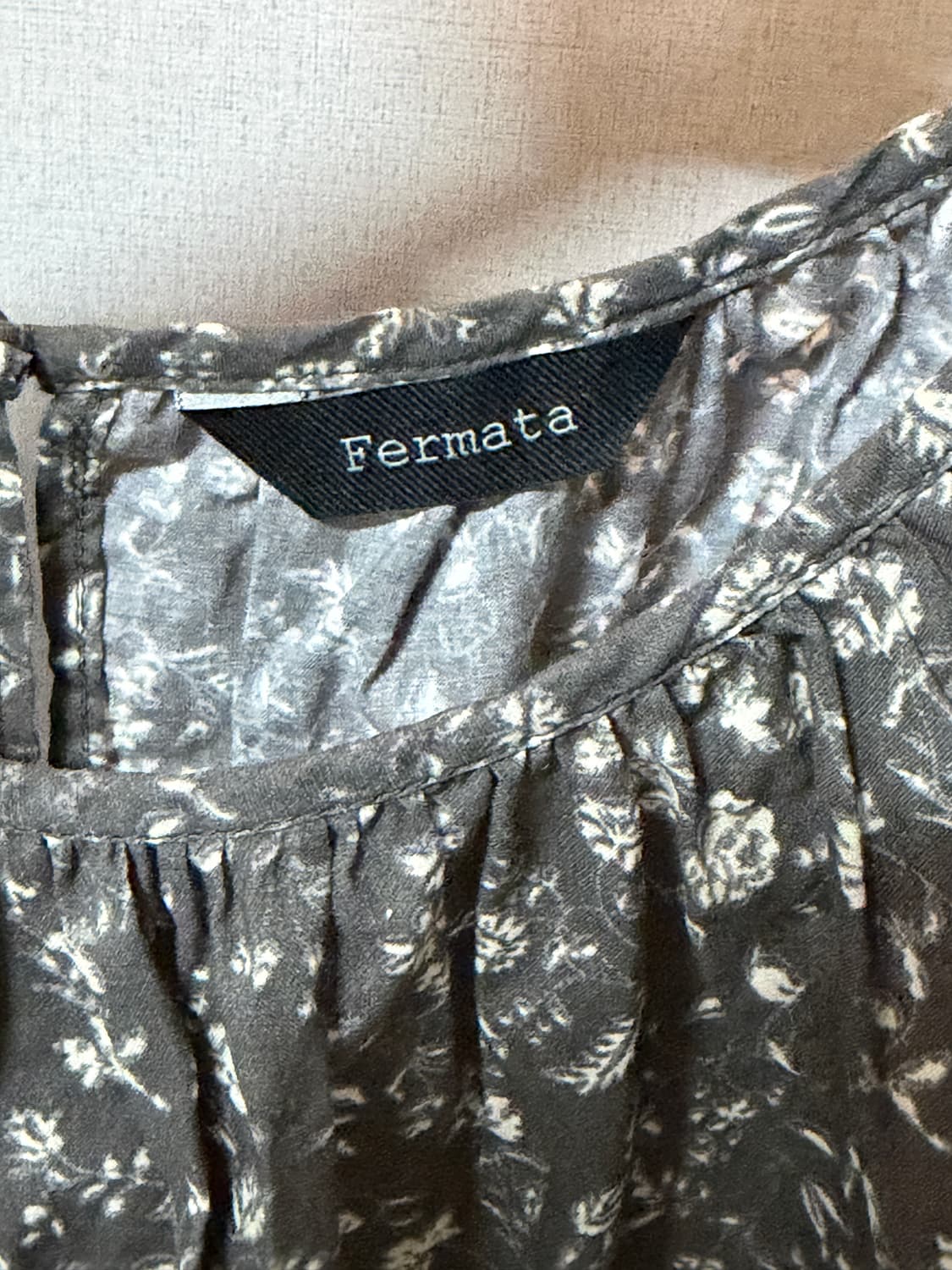 Fermata 페르마타 빈티지 플라워 블라우스 (단종/품절) 상품이미지5