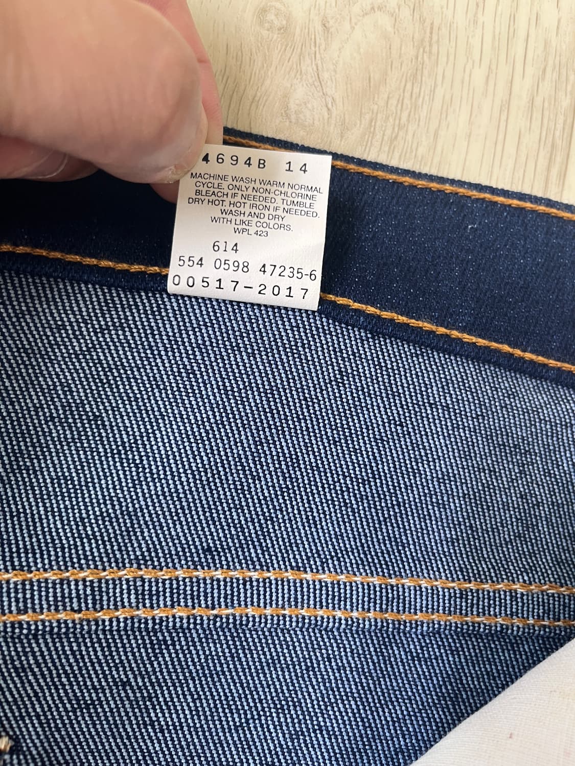 리바이스 levis 90s 517 부츠컷 리지드 오렌지탭 36X30 상품이미지9