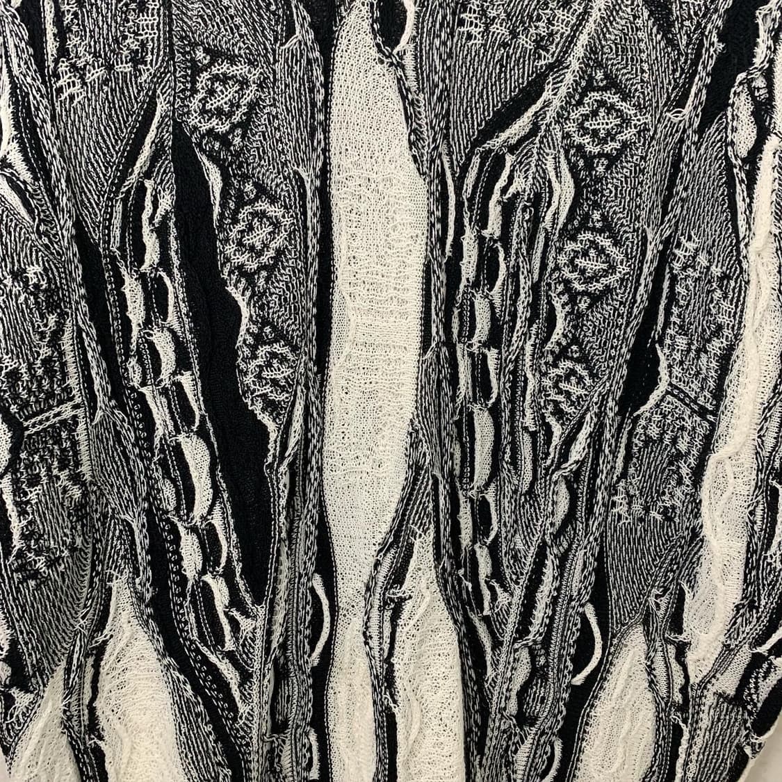 초버트 멀티컬러 케이블 패턴 하프 니트 상품이미지5