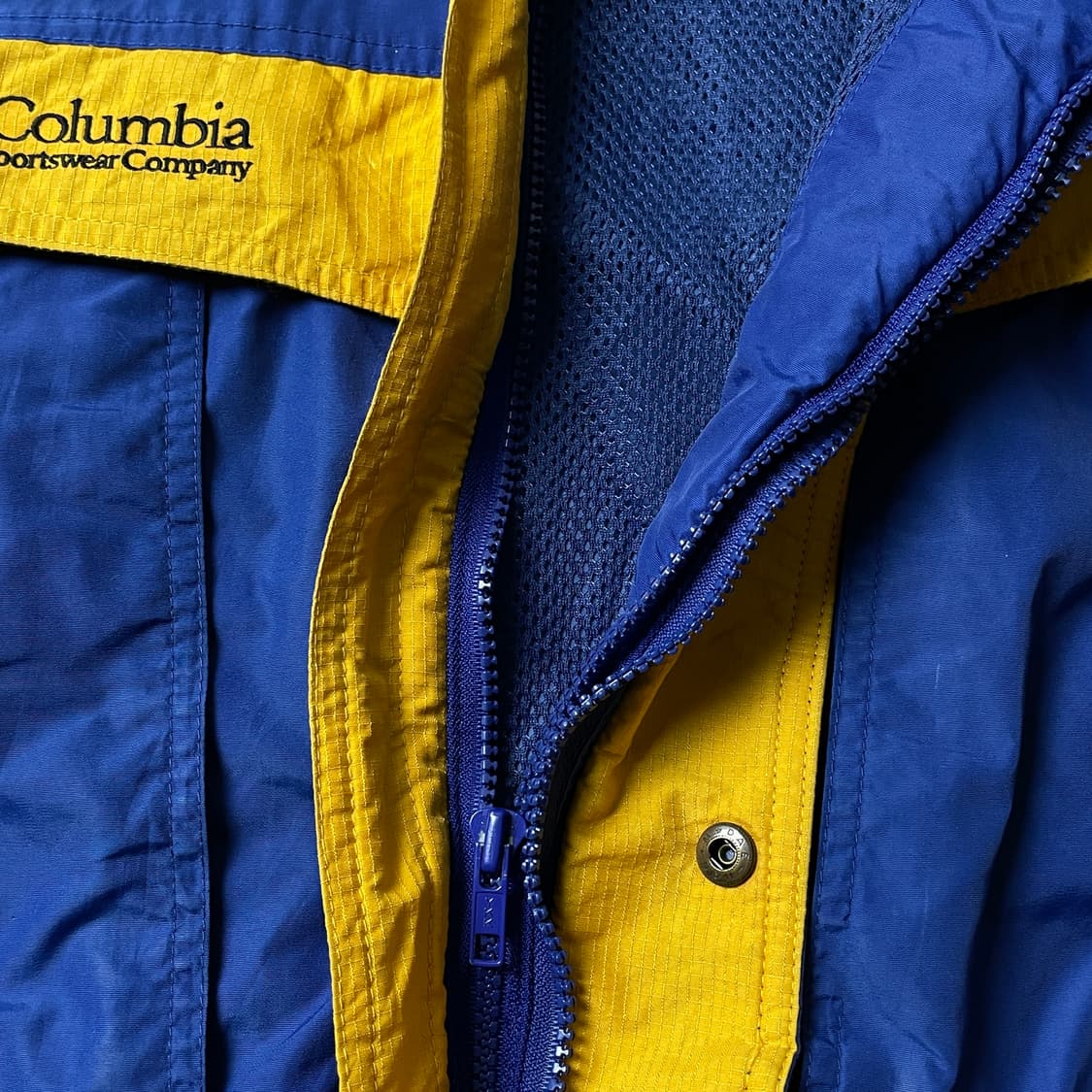 COLUMBIA 1990s 컬럼비아 빈티지 블루 윈드브레이커 A00541 상품이미지9