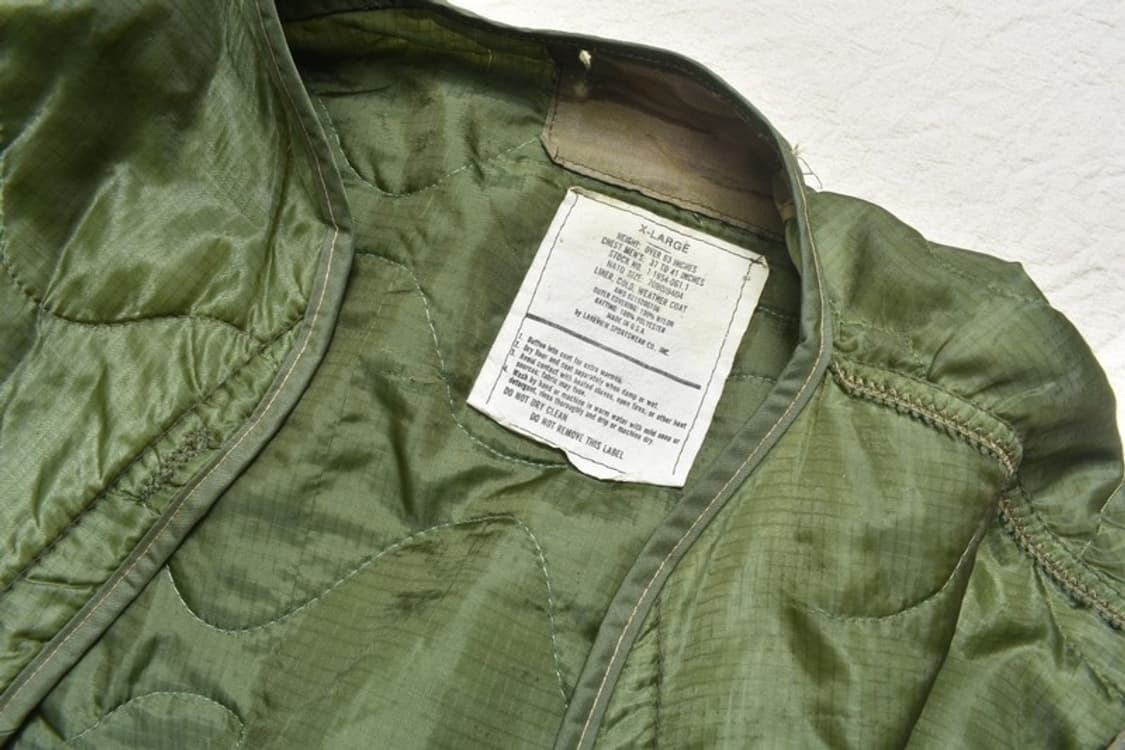 오리지널 M65 야상 피쉬테일 자켓 내피 XL 상품이미지3