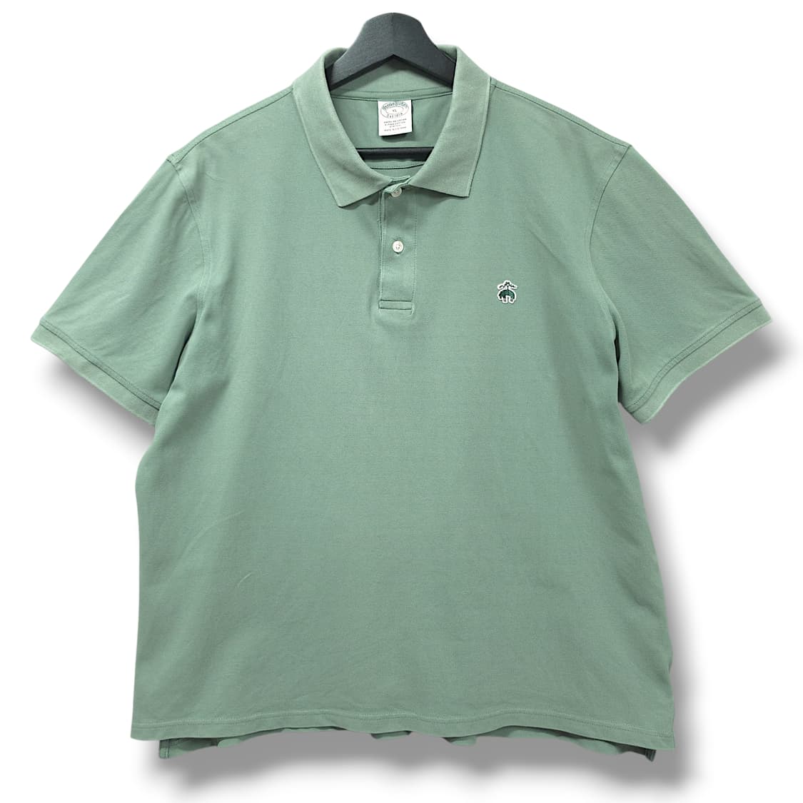 [XL] 브룩스브라더스 그린 수피마코튼 PK 반팔 카라티셔츠 상품이미지1