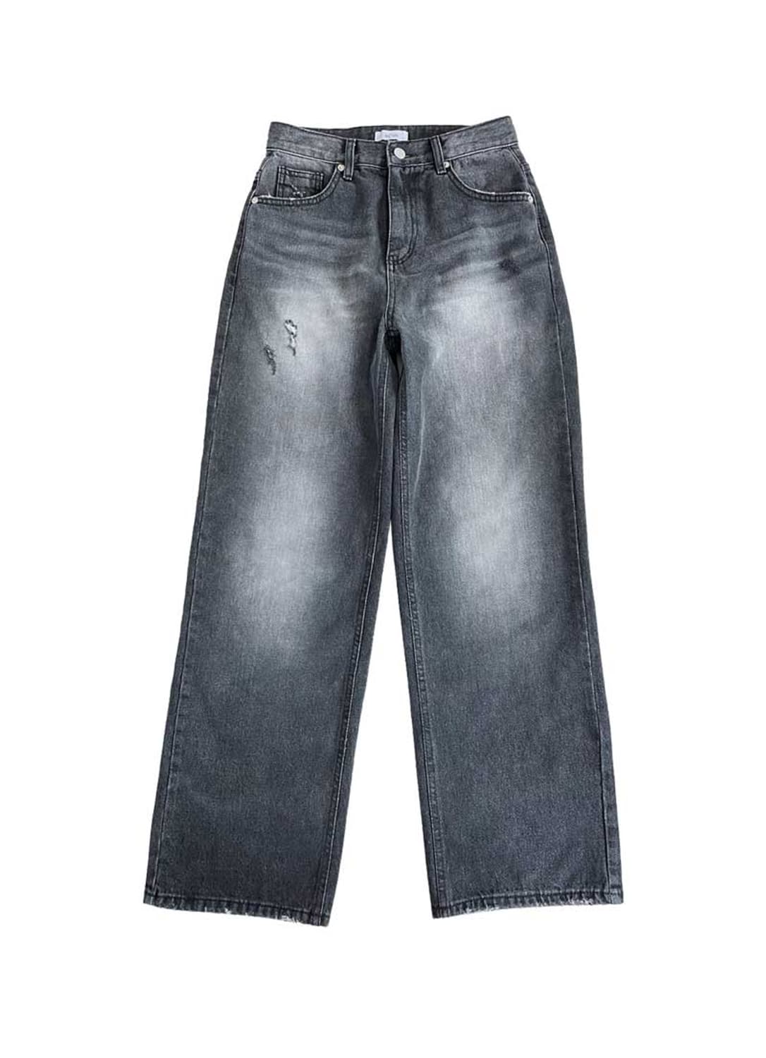 애즈온 SIGNATURE DENIM PANTS BLACK 시그니처 데님 상품이미지1