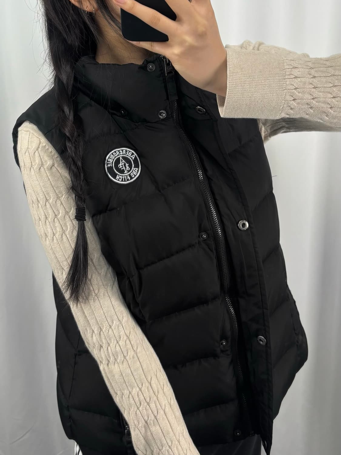 아베크롬비 블랙 패딩 베스트 상품이미지1