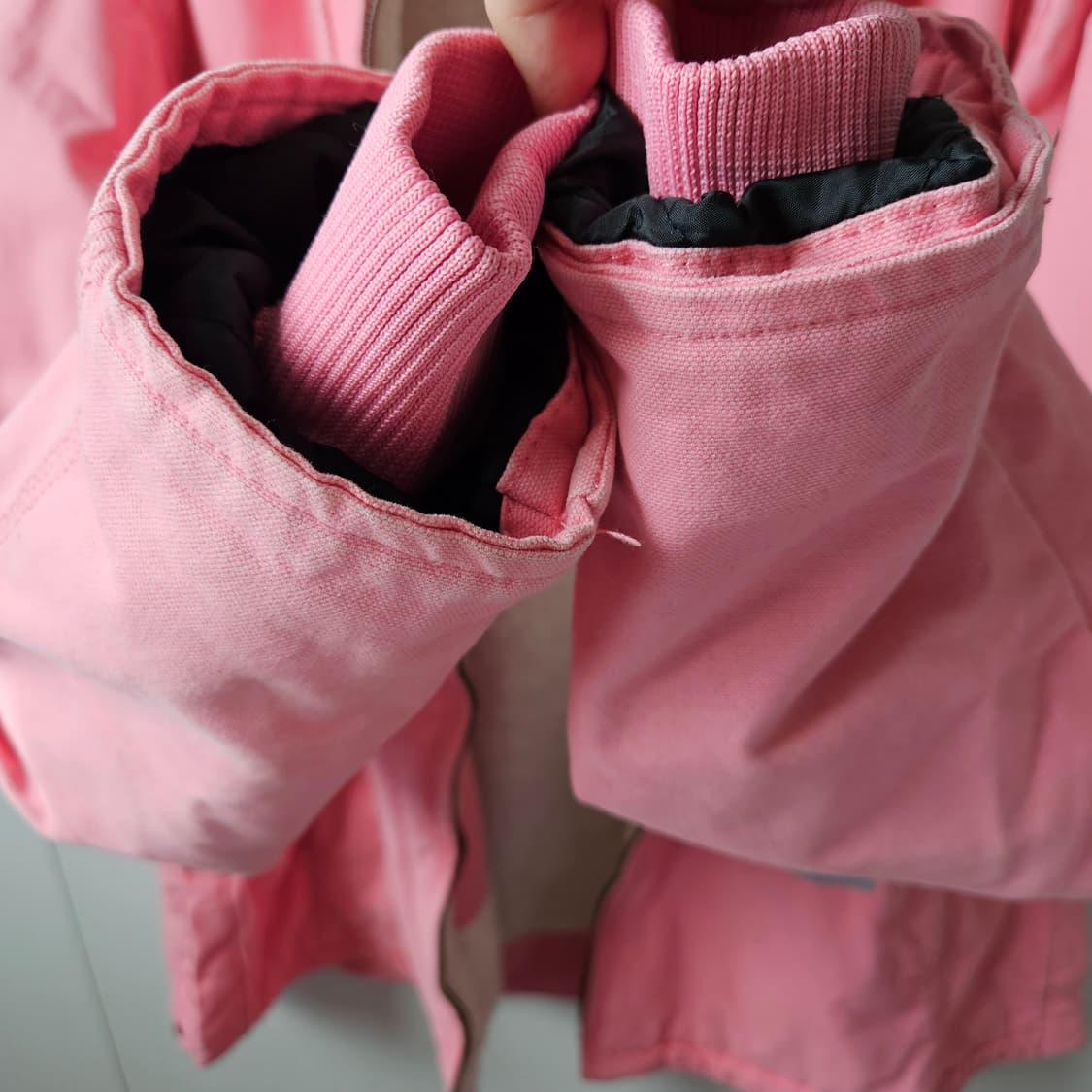 칼하트 빈티지 핑크 양털 후드집업 쉐르파 액티브자켓 L 상품이미지6