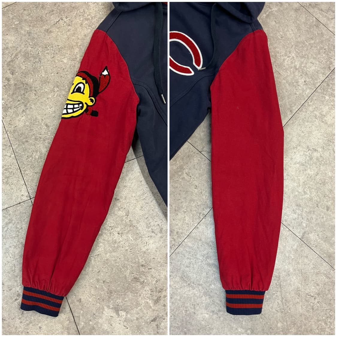 엠엘비 클리블랜드 인디언스 바시티 자켓 네이비 100 #csz2858 상품이미지9