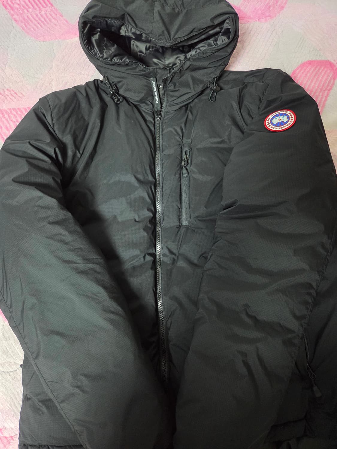 L (새상품) 25FW 캐나다구스 롯지 후디 블랙 상품이미지1